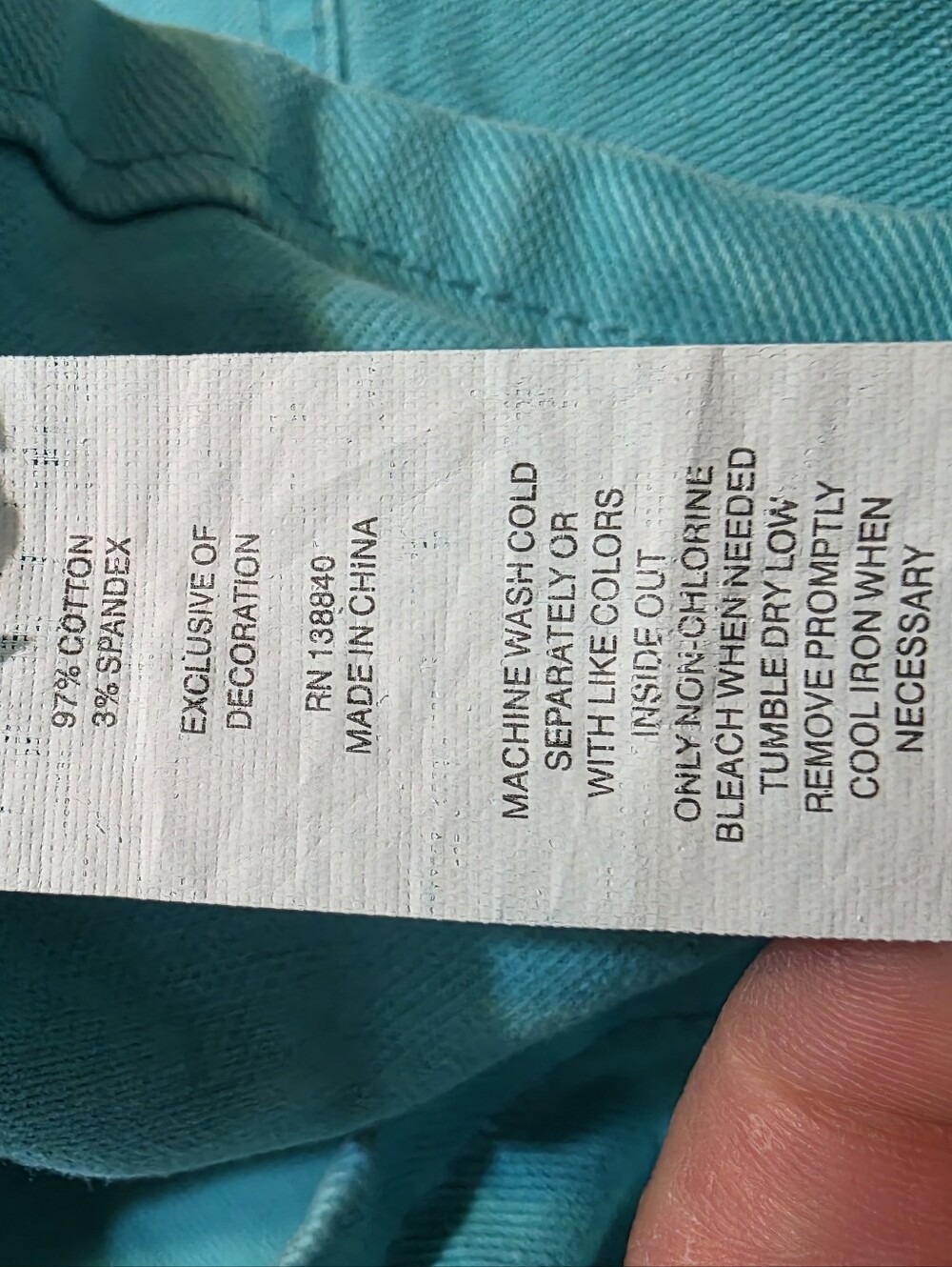 Kidpik girls size 7 turquoise mini skirt - Picture 4 of 6